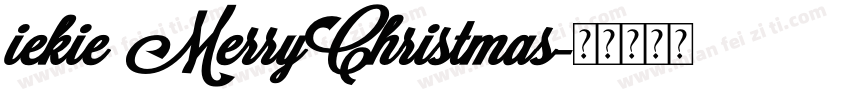 iekie MerryChristmas字体转换